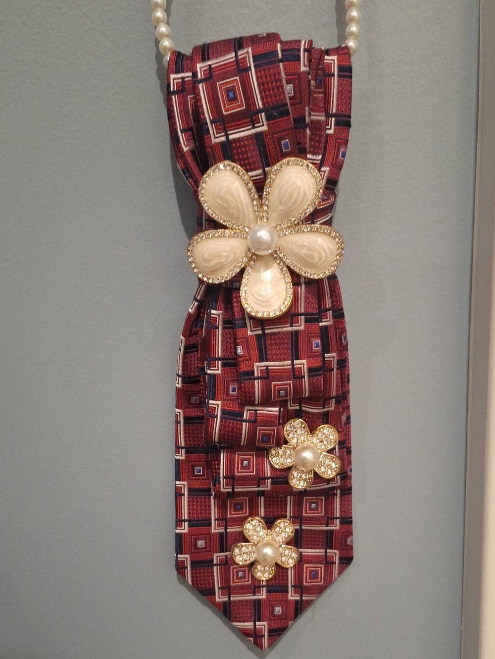 Cremieux Upcycled Necktie Necklace